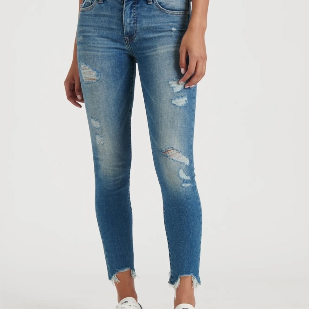 Lucky Brand Ava Mid Rise Blue Skinny Jeans